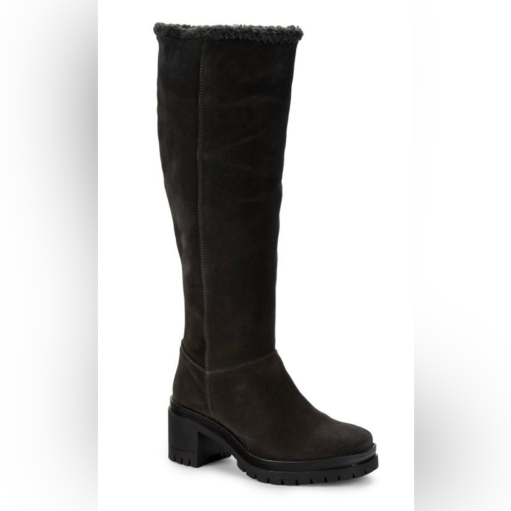 CHARLES BY CHARLES DAVID
Collateral Faux Fur-Lined Suede Knee-High Boots